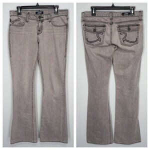 ROCK & REPUBLIC Gray Denim Jeans Bootcut Pants Size 28
